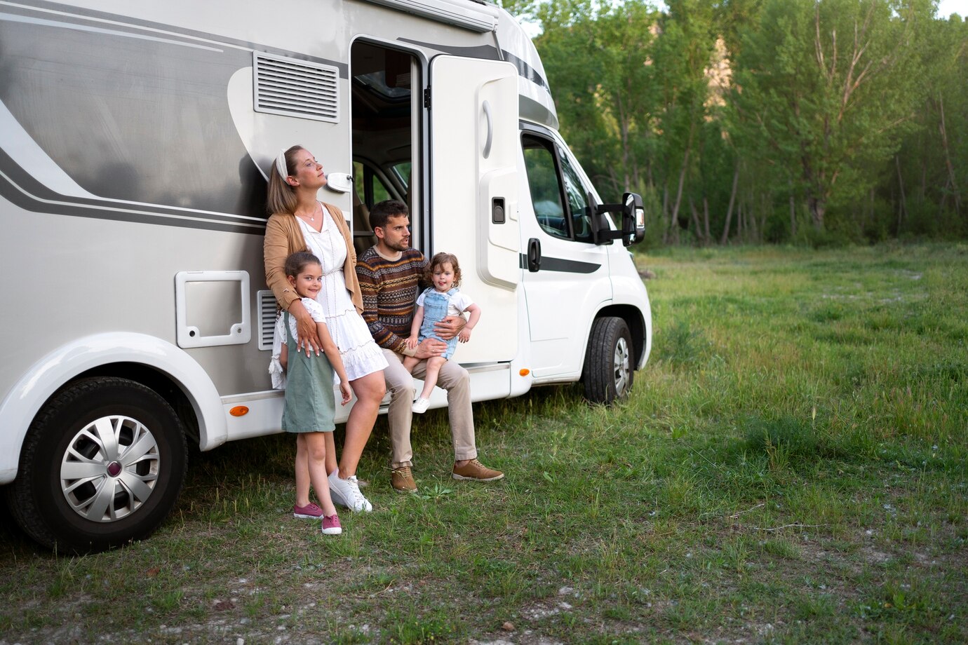 Camping autocaravanas familia